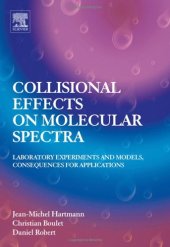 book Collisional Effects on Molecular Spectra: Laboratory experiments and models, consequences for applications