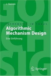 book Algorithmic Mechanism Design: Eine Einführung