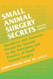 book Small Animal Surgery Secrets, Second Edition