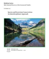 book Species and Ecosystem Conservation, An Interdisciplinary Approach  Bulletin Series No 105 (2001)