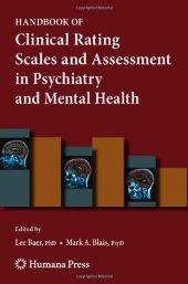 book Handbook of Clinical Rating Scales and Assessment in Psychiatry and Mental Health