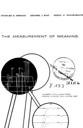 book The Measurement of Meaning
