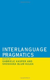 book Interlanguage Pragmatics