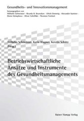 book Betriebswirtschaftliche Ansätze und Instrumente des Gesundheitsmanagements