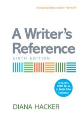 book A Writer's Reference with 2009 MLA and 2010 APA Updates