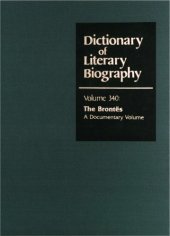 book The Brontes: A Documentary Volume (Dictionary of Literary Biography)