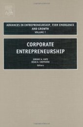 book Corporate Entrepreneurship (Advances in Entrepreneurship Series)