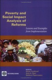 book Poverty and Social Impact Analysis of Reforms: Lessons and Examples from Implementiion (v. 3)