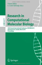 book Research in Computational Molecular Biology: 15th Annual International Conference, RECOMB 2011, Vancouver, BC, Canada, March 28-31, 2011. Proceedings