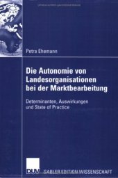 book Die Autonomie von Landesorganisationen bei der Marktbearbeitung