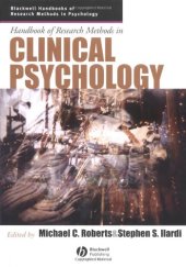 book Handbook of Research Methods in Clinical Psychology (Blackwell Handbooks of Research Methods in Psychology)