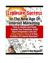 book Explosive Success In The New Age Of Internet Marketing