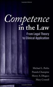 book Competence in the Law: From Legal Theory to Clinical Application