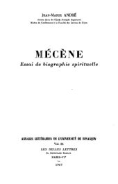 book Mécène : Essai de biographie spirituelle