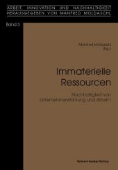 book Immaterielle Ressourcen. Nachhaltigkeit von Unternehmensführung und Arbeit I