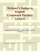 book Webster's Italian to English Crossword Puzzles: Level 4