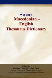 book Websters Macedonian - English Thesaurus Dictionary