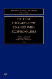 book Effective Education for Learners with Exceptionalities (Advances in Special Education)