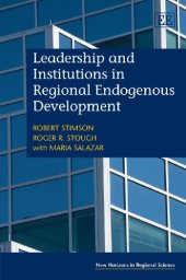 book Leadership and Institutions in Regional Endogenous Development