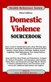 book Domestic Violence: Sourcebook (Health Reference Series)