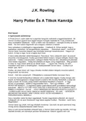 book Harry Potter és a Titkok Kamrája   Harry Potter and the Chamber of Secrets