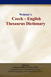 book Websters Czech - English Thesaurus Dictionary