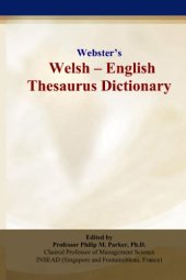 book Websters Welsh - English Thesaurus Dictionary