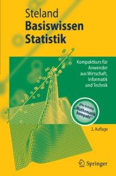 book Basiswissen Statistik: Kompaktkurs für Anwender aus Wirtschaft, Informatik und Technik