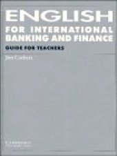 book English for International Banking and Finance Guide for teachers