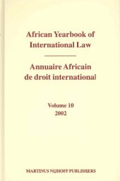 book African Yearbook of International Law 2002 Annuaire Africain De Droit International 2002 (African Yearbook of International Law (Annuaire Africain de Droit in)