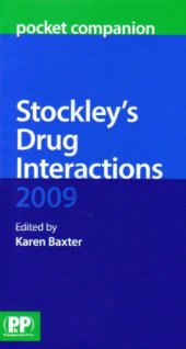 book Stockley's Drug Interactions 2009 Pocket Companion