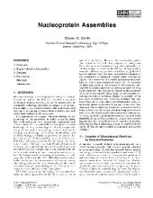 book Nucleoprotein Assemblies