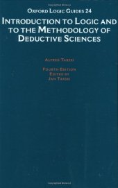 book Introduction to Logic and to the Methodology of the Deductive Sciences 