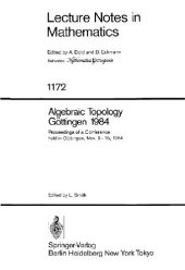 book Algebraic Topology, Gottingen 1984