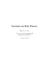 book Lectures on Risk Theory