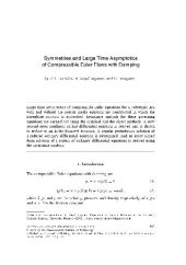 book Symmetries and Large Time Asymptotics of Compressible Euler Flows with Damping