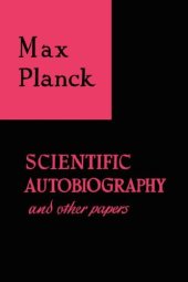 book Scientific Autobiography And Other Papers