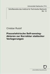 book Piezoelektrische Self-sensing-Aktoren zur Korretur statischer Verlagerungen 