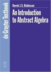 book An Introduction to Abstract Algebra