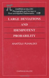 book Large Deviations and Idempotent Probability