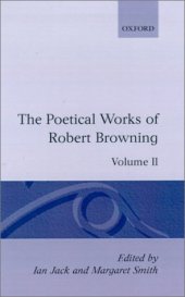 book The Poetical Works of Robert Browning: Volume II: Strafford, Sordello (Oxford English Texts)