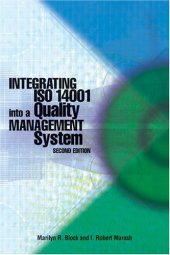 book Integrating ISO 14001 into a Quality Management System (Second Edition)