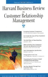 book Harvard Business Review on Customer Relationship Management