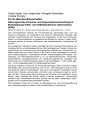 book Fit mit alternden Belegschaften: Alternsgerechte Personal- und Organisationsentwicklung in Brandenburger klein- und mittelständischen Unternehmen