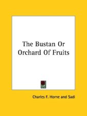 book The Bustan or Orchard of Sa'di