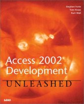 book Access 2002 Development Unleashed