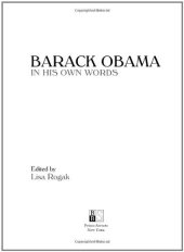 book Barack Obama in His Own Words