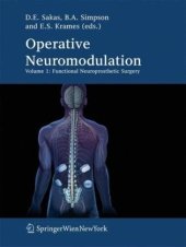 book Operative Neuromodulation Volume 1: Functional Neuroprosthetic Surgery. An Introduction (Acta Neurochirurgica Supplementum 97)