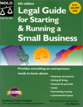 book Legal Guide for Starting & Running a Small Business, 6th Edition (2001)