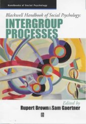 book Blackwell Handbook of Social Psychology: Intergroup Processes (Blackwell Handbooks of Social Psychology)